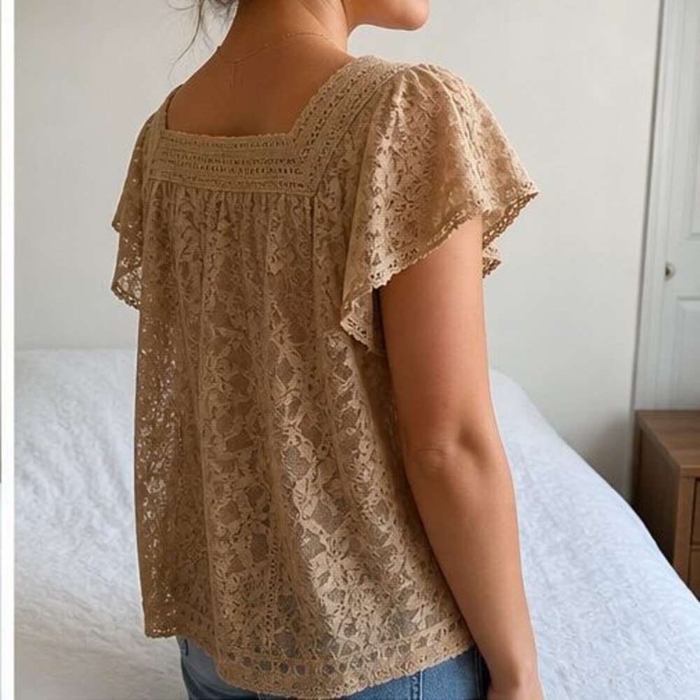 Camel Tunic Blouse - Picture 3 of 6